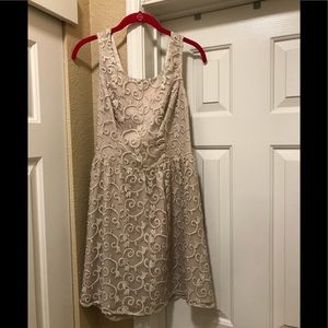 Ark & co. Champagne colored dress